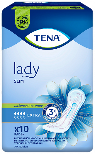 ТЕНА Lady Slim Extra Урологические прокладки для женщин, 10 шт - фото № 1